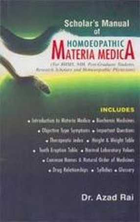 Scholar's Manual of Homoeopathic Materia Medica