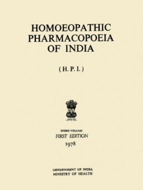 Homoeopathic Pharmacopoeia of India, Volume 3