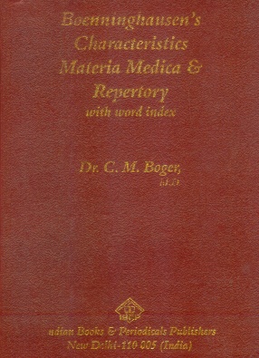 Boenninghausen's Characteristics Materia Medica and Repertory