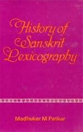 History of Sanskrit Lexicography