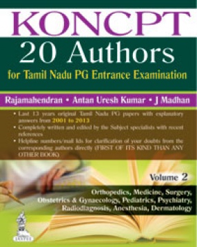 KONCPT 20 Authors for Tamil Nadu PG Entrance Examination, Volume 2