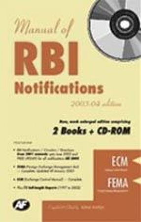 Manual of RBI Notifications: With CD-ROM (In 2 Volumes)