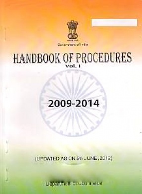 Handbook of Procedures, 27th August 2009-31st March 2014, w.e.f. 05.06.2012, Volume 1