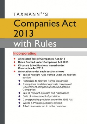 Companies Act 2013 with Rules