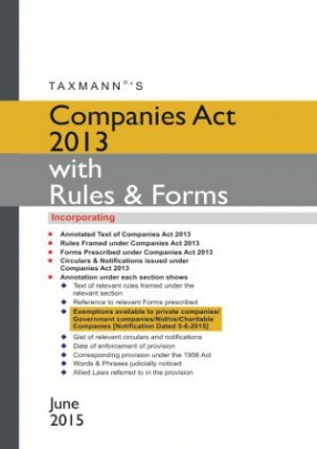 Companies Act 2013 with Rules and Forms