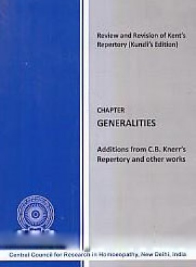 Chapter Generalities: Additions From C.B. Knerr's Repertory and Other Works