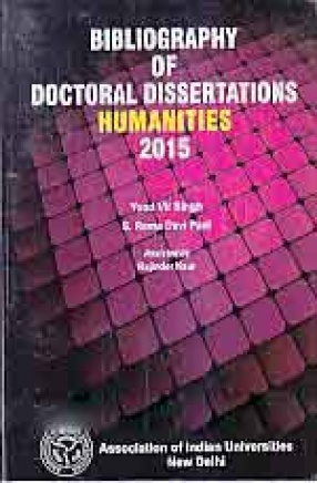 Bibliography of Doctoral Dissertations Humanities 2015