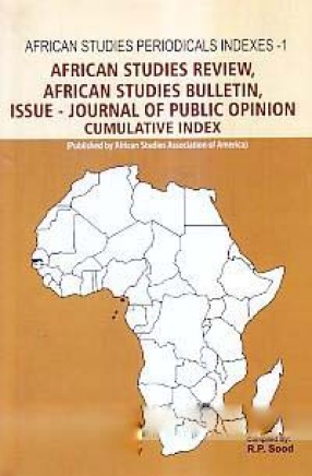 African Studies Review', African Studies Bulletin', 'Issue'-Journal of Public Opinion Cumulative Index