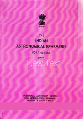 The Indian Astronomical Ephemeris for The Year 2020