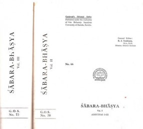 Complete Sabara-Bhasya (In 3 Volumes)