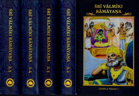 Sri Valmiki Ramayana- Ayodhya Kanda, Notes Based on Four Ancient Commentaries (In 5 Volumes)