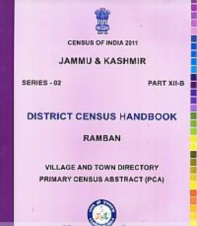 Census of India 2011. Series - 02, Part XII - B, Jammu & Kashmir. District Census Handbook: Village and Town Wise Primary Census Abstract (PCA) (in 22 Volumes)
