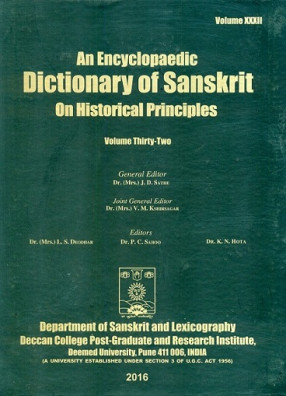 An Encyclopaedic Dictionary of Sanskrit on Historical Principles, Volume 32