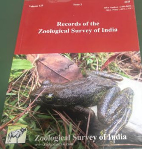 Records of the Zoological Survey of India: A Journal of Indian Zoology: Vol: 125, Part: 2