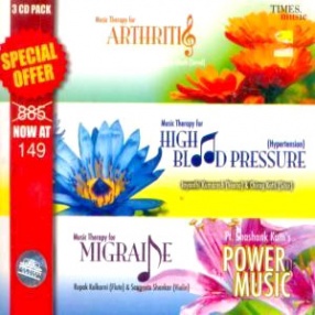 Music Therapy For Arthritis, High Blood Pressure (Hypertension) and Migraine (Set of 3 CDs)