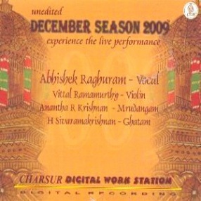 December Season 2009: Abhishek Raghuyram, Vittal Ramamurthy, Ananthha R. Krishnan, H. Sivaramakrishan (Set of 2 CDs)